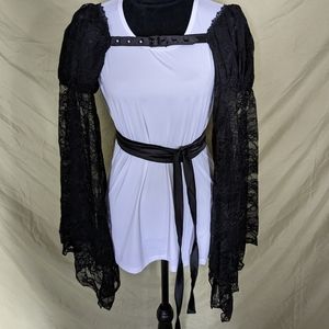 Widow gothic lace Shrug Harness